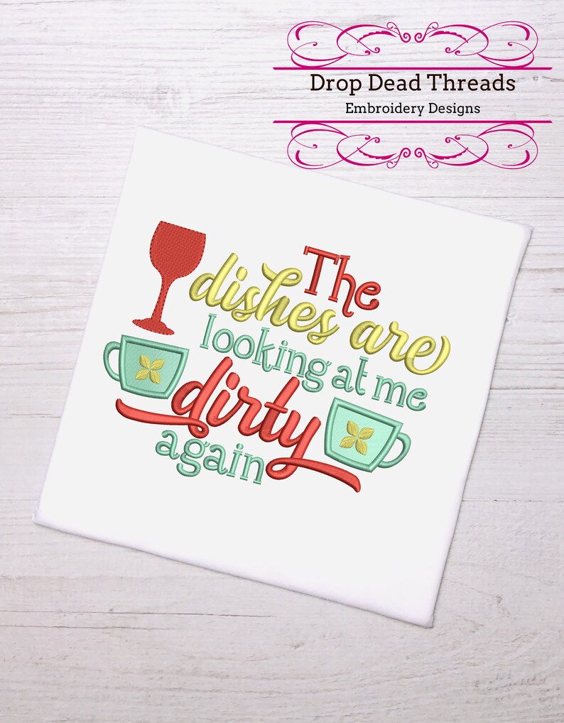 Funny Retro Kitchen Puns the Dishes Are Looking at Me Dirty Etsy