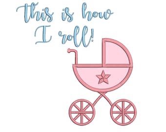 baby boy girl quote with applique embroidery machine design file newborn blanket onsie vest bib etc 3 sizes all popular formats