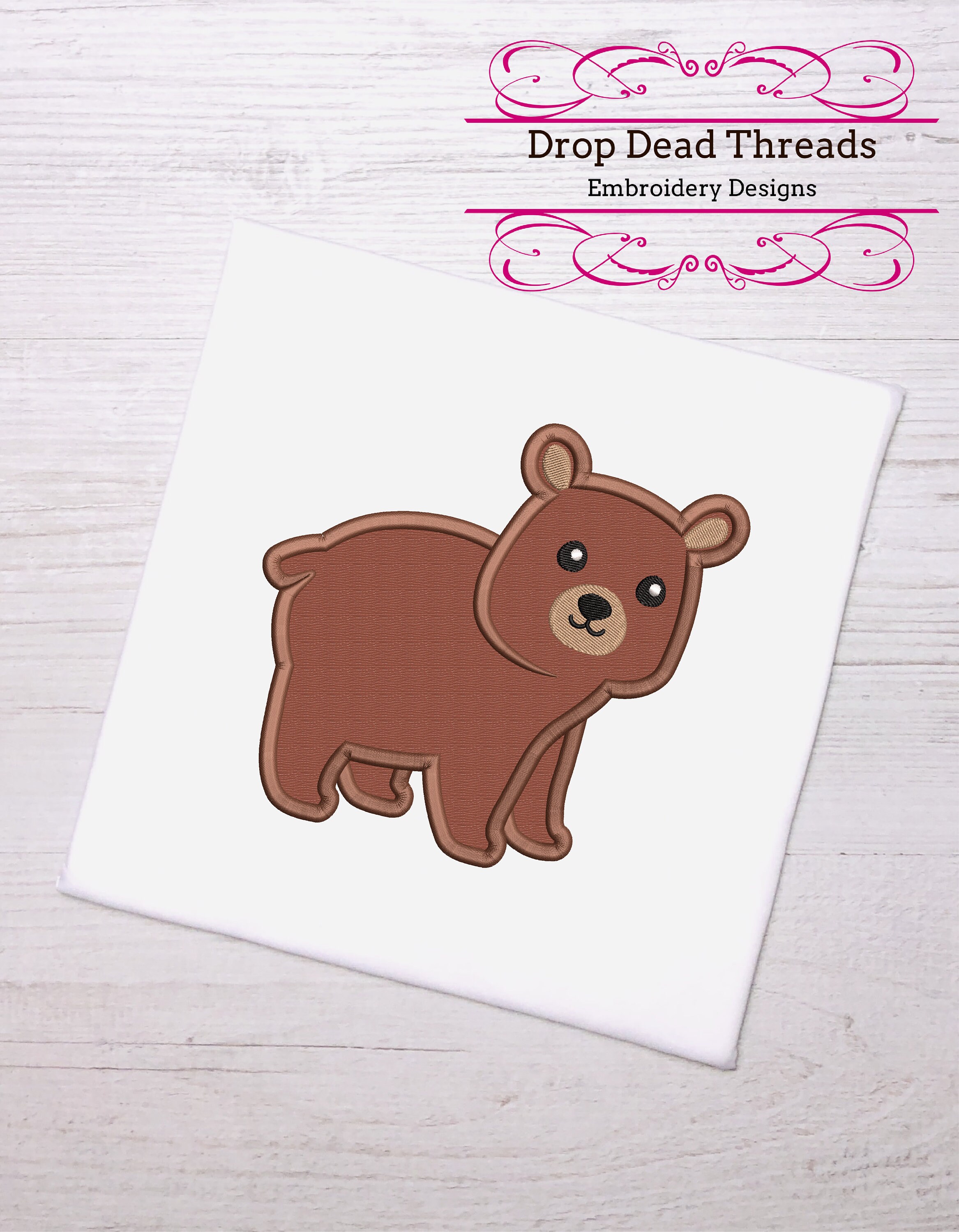 Camping Bear Applique 6 Sizes Machine Embroidery Design - Etsy