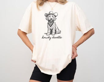 Howdy Doodle Goldendoodle T-Shirt: Western-Hundeliebhaber-Bekleidung