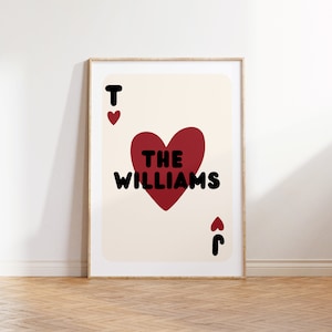 Aangepaste speelkaart, aangepast cadeau voor koppels, jubileumkunst, trendy cadeau voor koppels, leuk jubileumcadeau, afdrukbare huwelijkskunst