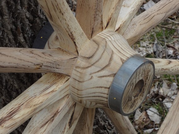 42 Wagon Wheels For Sale Torched To Raise The Grain Etsy