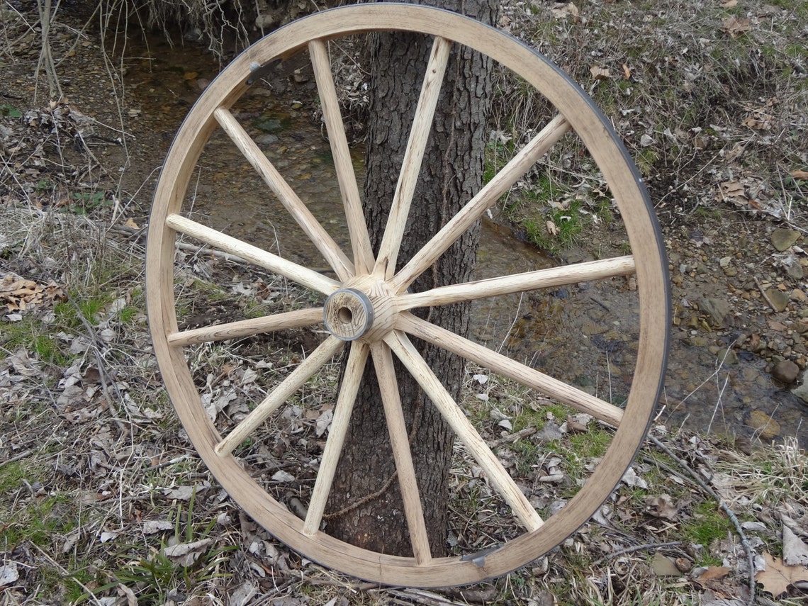 36 Wagon wheels for sale. Torched to raise the grain Etsy