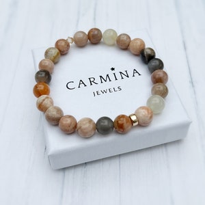 Moonstone bracelet, crystal healing bracelet, stacking bracelet, yoga bracelet, healing beads, moonstone beads,