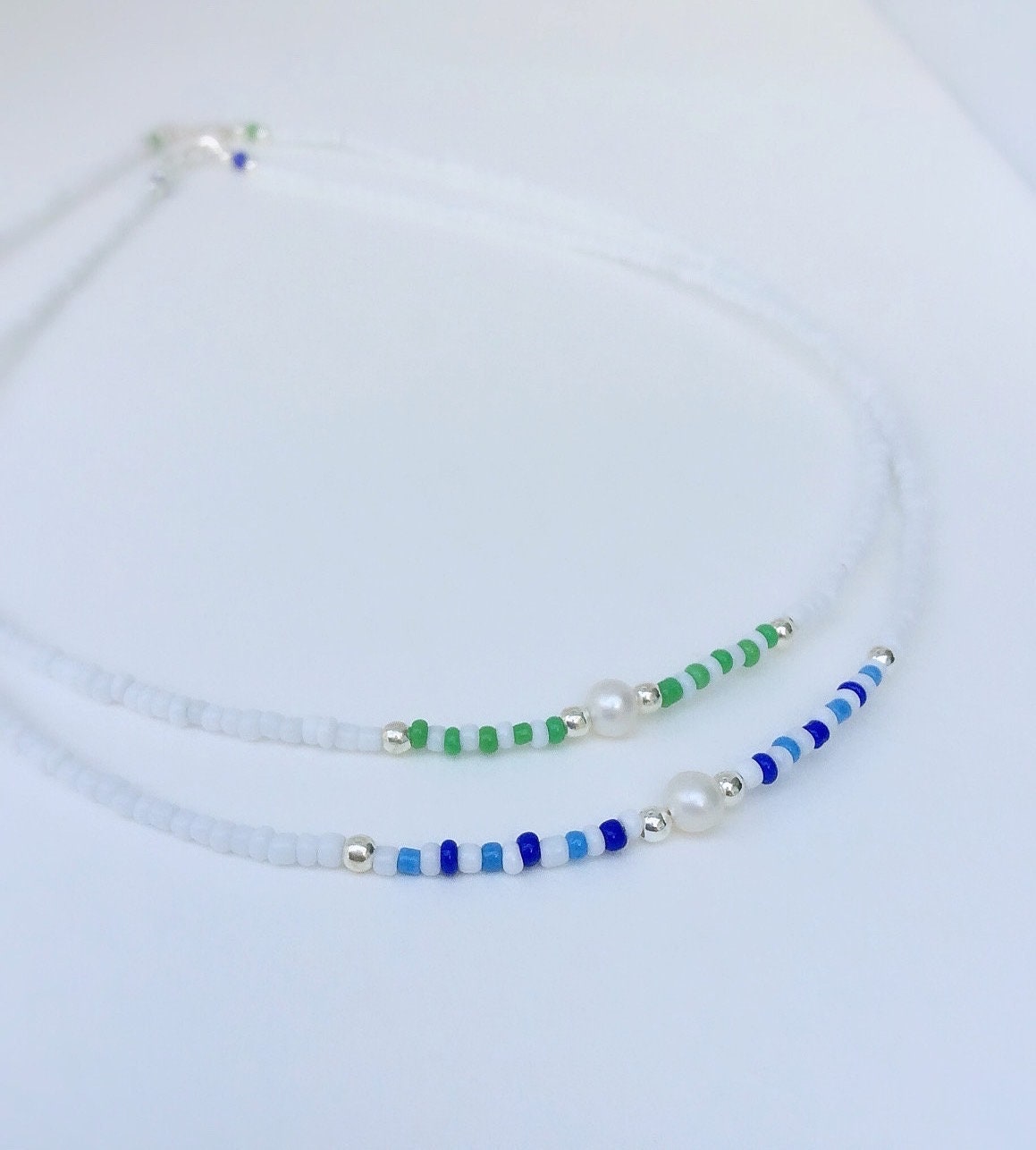 Seed Bead Necklace Beaded Necklace Summer Necklace Choker - Etsy UK