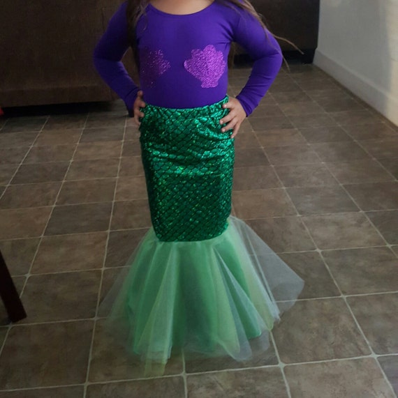 Little Girls Mermaid Skirt - Etsy