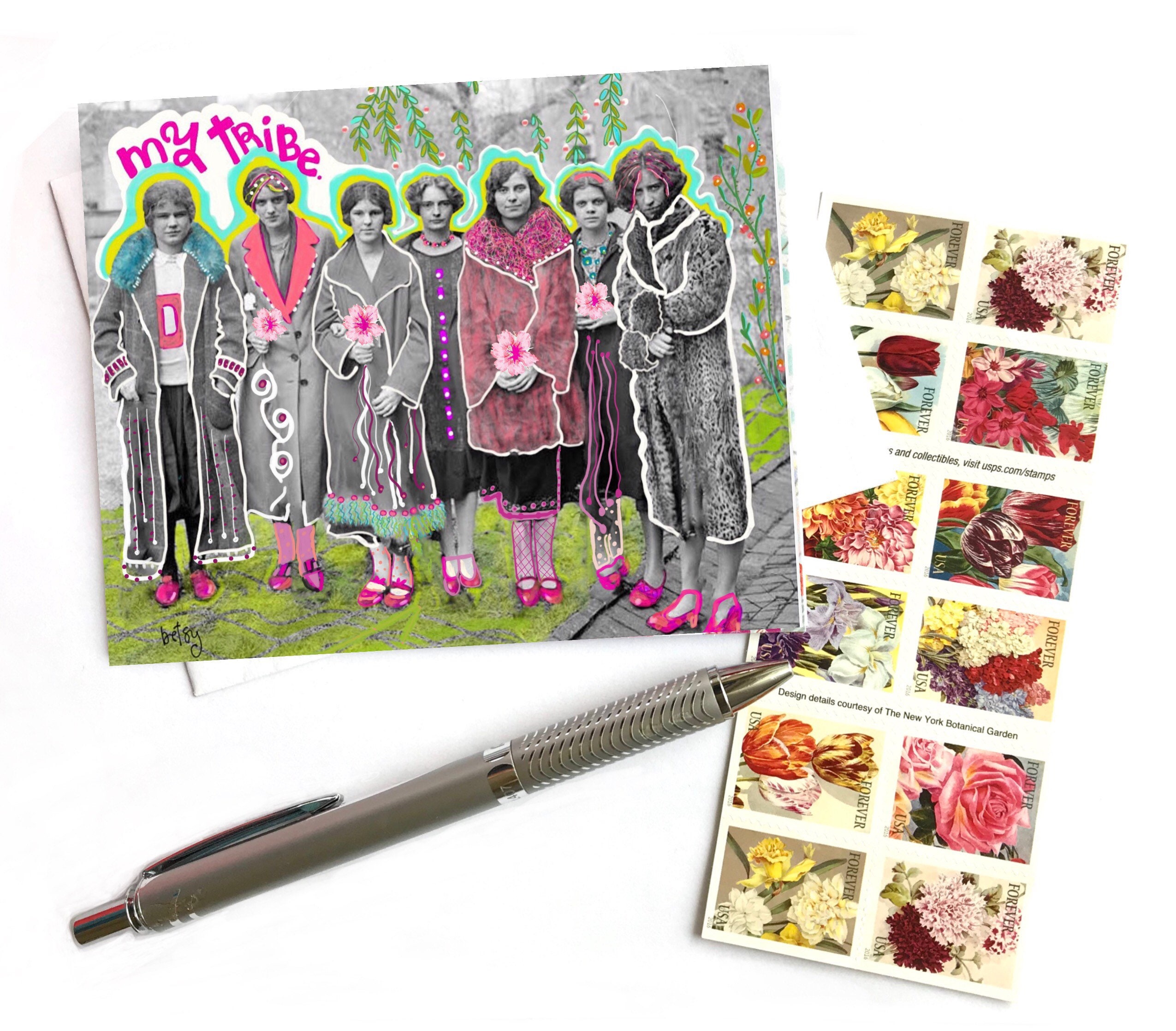 My Tribe Blank Greeting Card My Posse Card Women's - Etsy