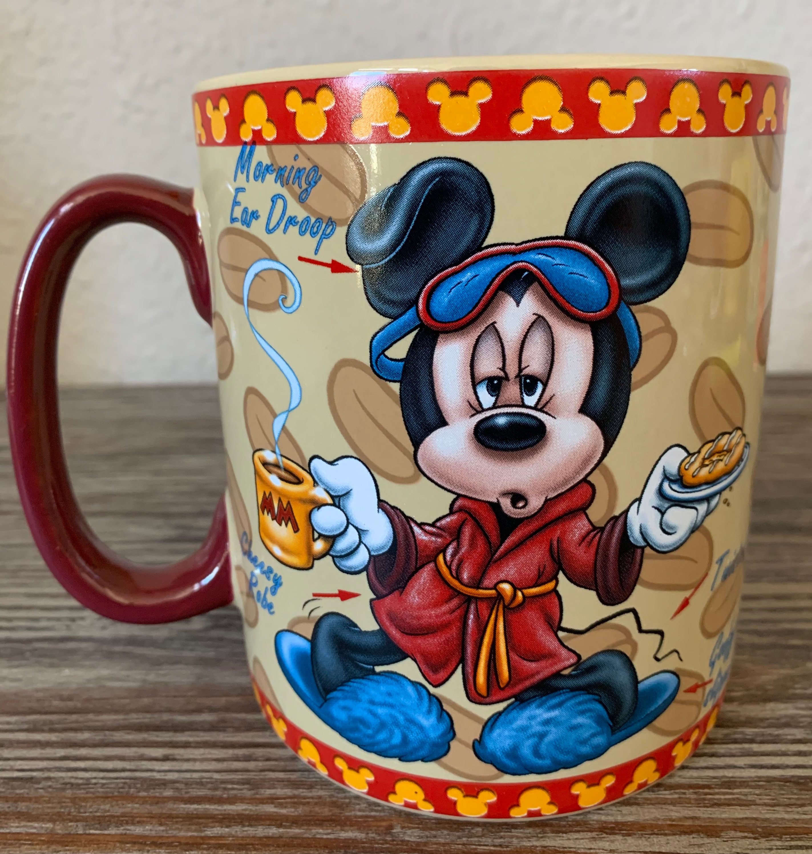 Vintage Mickey Mouse Mornings Aren't Pretty Coffee Mug. Collectable  Coffee Mug | Mickey Mouse Fan Gift