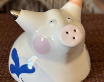 Vintage Villeroy and Boch Animal Park Series Replacement Pig Pepper Shaker Designed by Rosemarie Benedikt