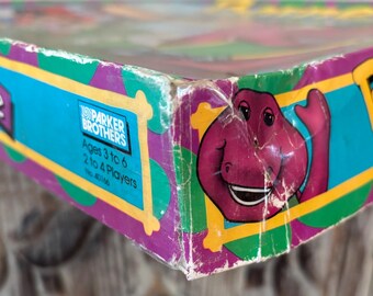 Vintage Barney Picture Board Game - the Purple Dinosaur by Parker