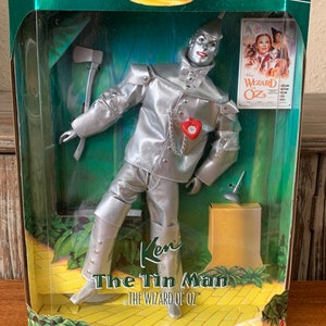 Vintage Ken as The Tin Man Posable 12” Doll From the Wizard of Oz Hollywood Legends Collection by Mattel- NIB