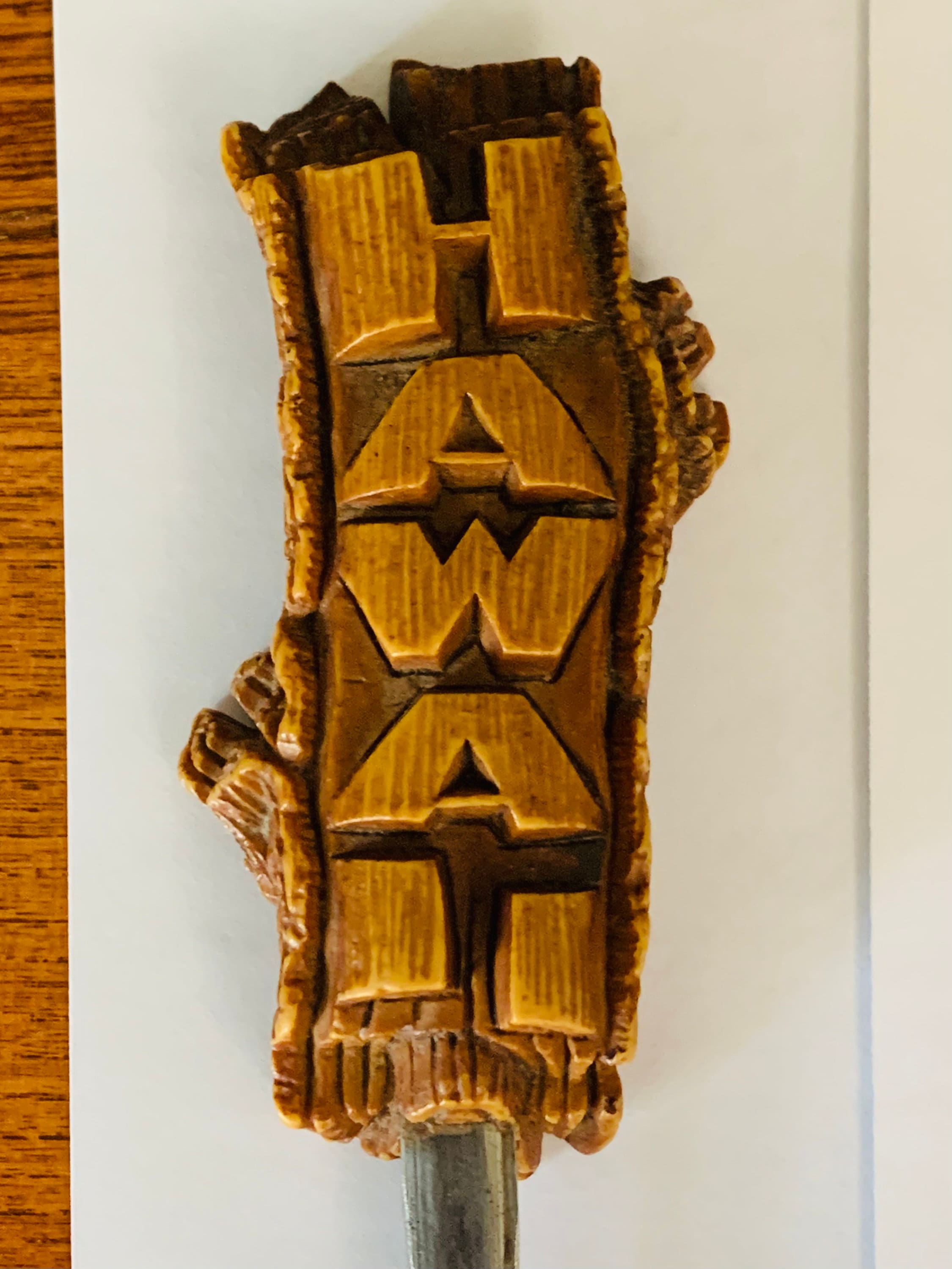 Vintage Hawaii COCO JOES Letter Opener Desk Accessory - Etsy