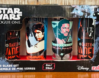Star Wars Rogue One NIB Set of 4 Shot Glass Boxed Set by Zak