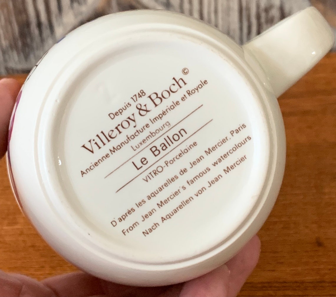 Vintage Villeroy & Boch Le Ballon Circus Hot Air Balloon Etsy