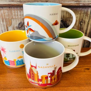 Starbucks YOU ARE HERE Cities/States Collection Series Coffee Mugs