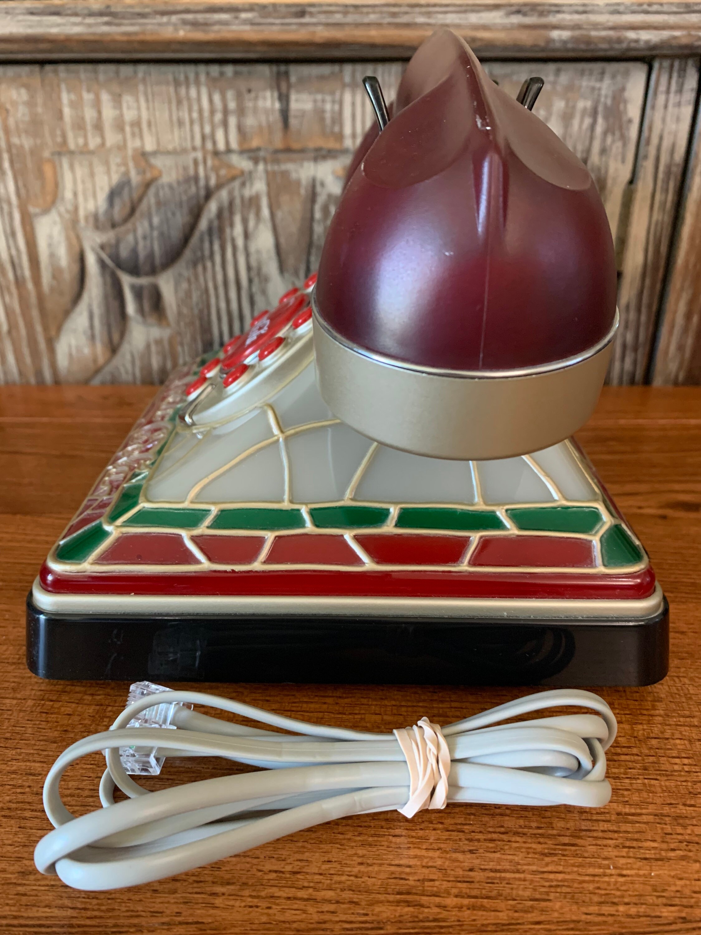 Vintage Coca-cola Stained Glass Designed Light-up Push-button