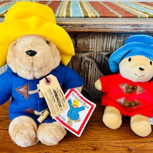 Vintage Paddington Bear Offering of Stuffed Plush Collectable Toys