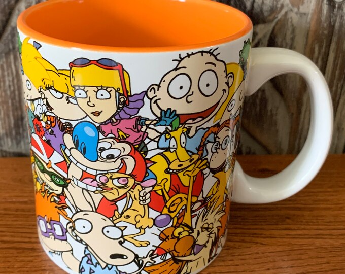 Silver Buffalo Nickelodeon 90s Nostalgia Ceramic Mug - 14 Oz With Logo & Characters (Ren & Stimpy, Rugrats) - View #6