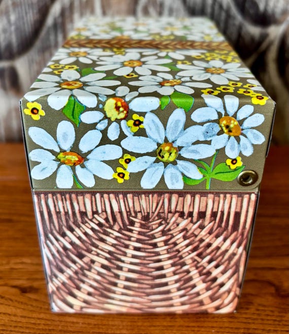 Vintage Metal Recipe Box Offering of Ohio Art, Hallmark and
