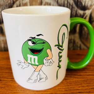 Ms Green, Original M&ms Green Female Face Mug, Discontinued
