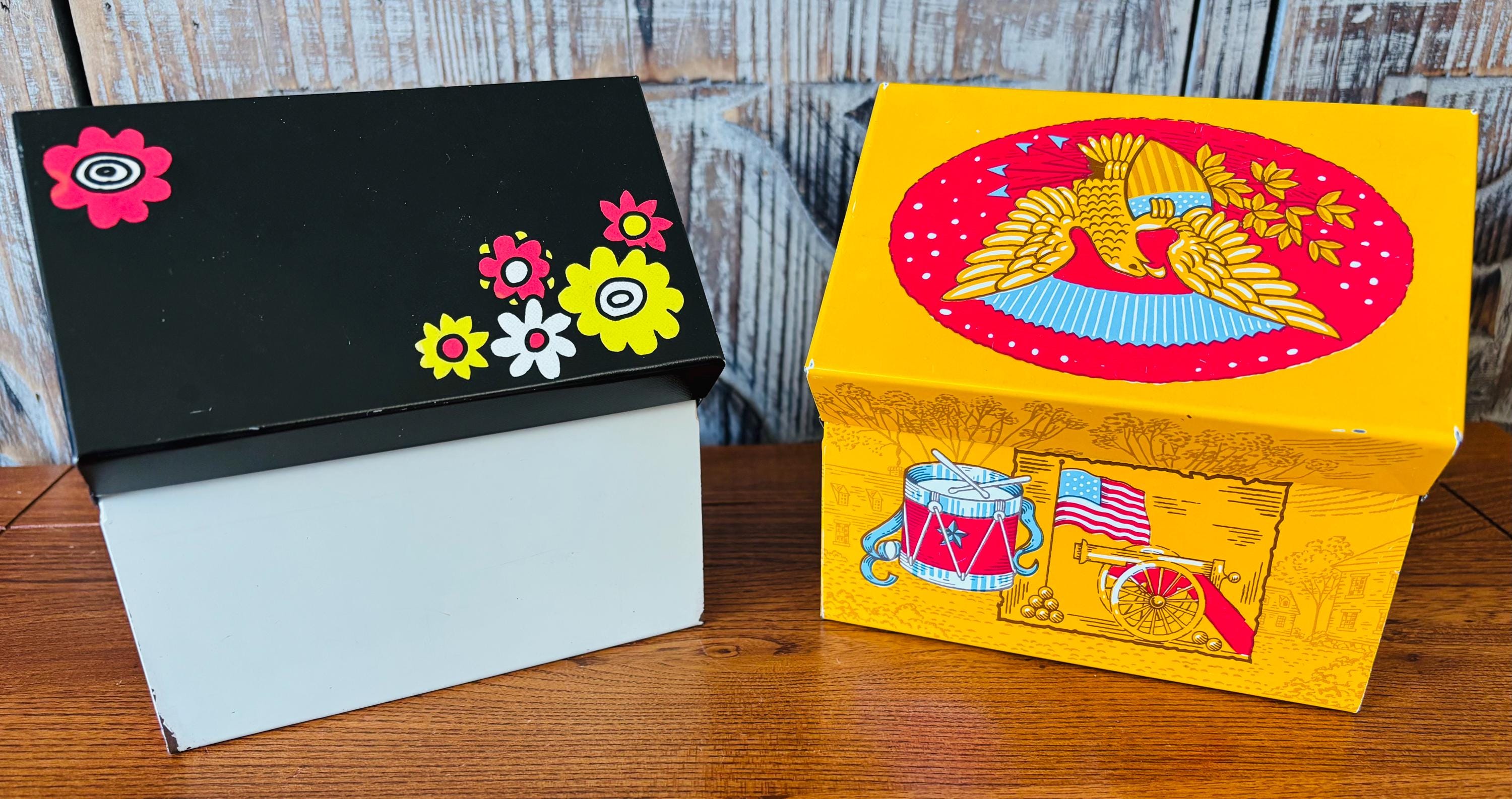 Vintage Metal Recipe Box Offering of Ohio Art, Hallmark and