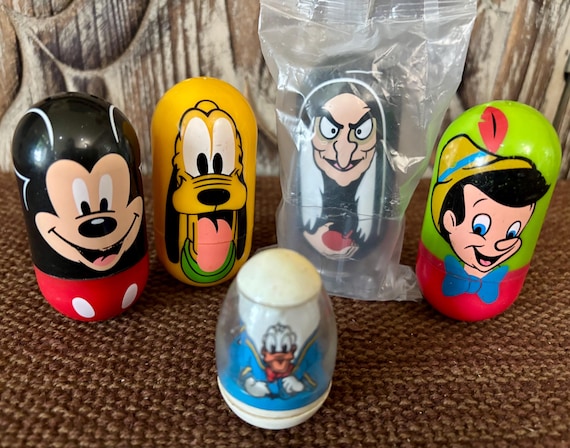 KelloggsWACKY WOBBLERS フィギュア　アメリカ　アメコミ Vintage Disney Character Wobbler Toys Mfg for the Kellogg Company
