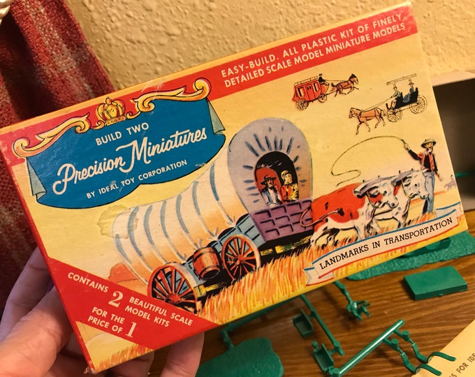 Vintage Precision Miniatures Model Kit by Ideal Toy Corp Fire Pumper