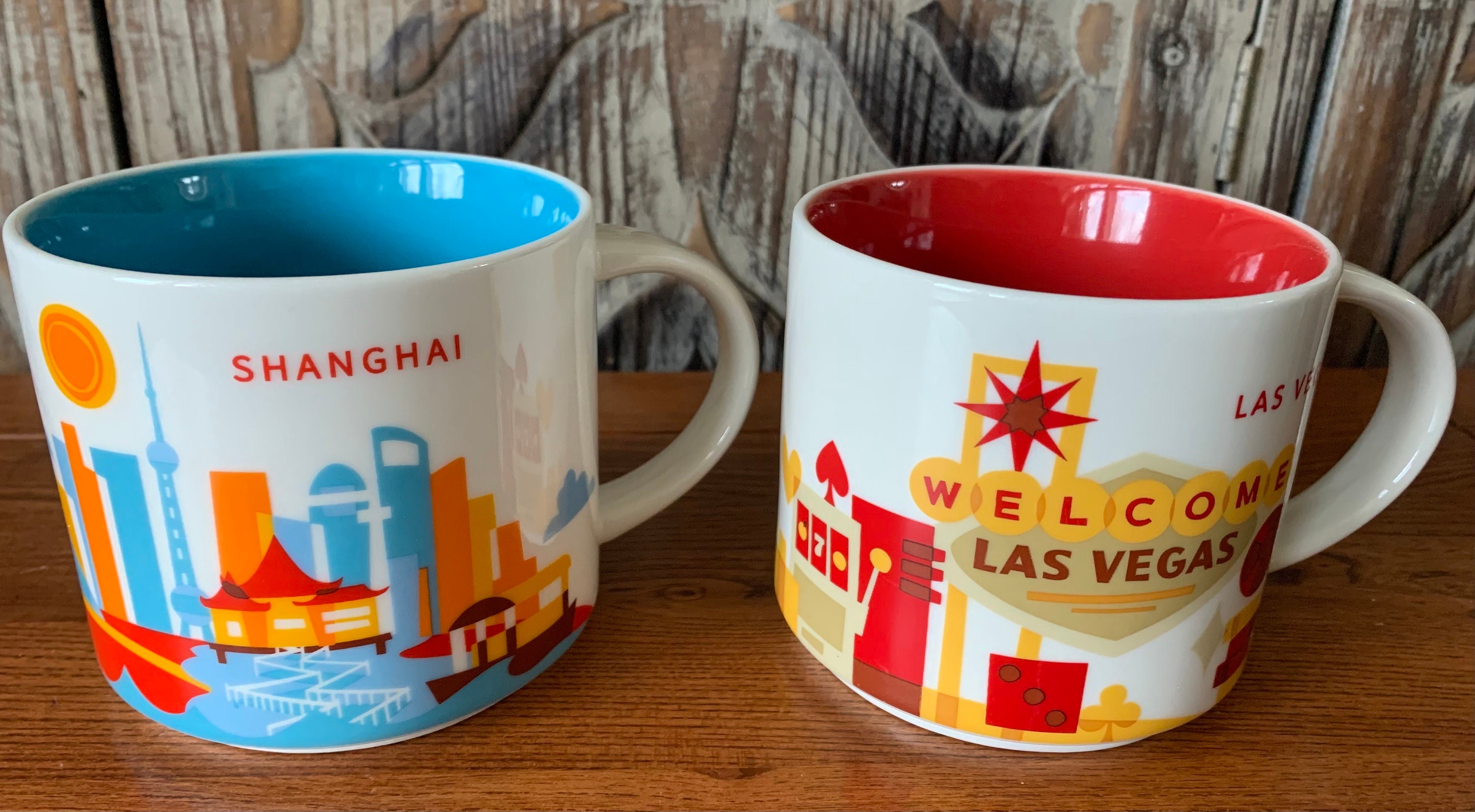 Starbucks China Shanghai 16oz Relief Mug 