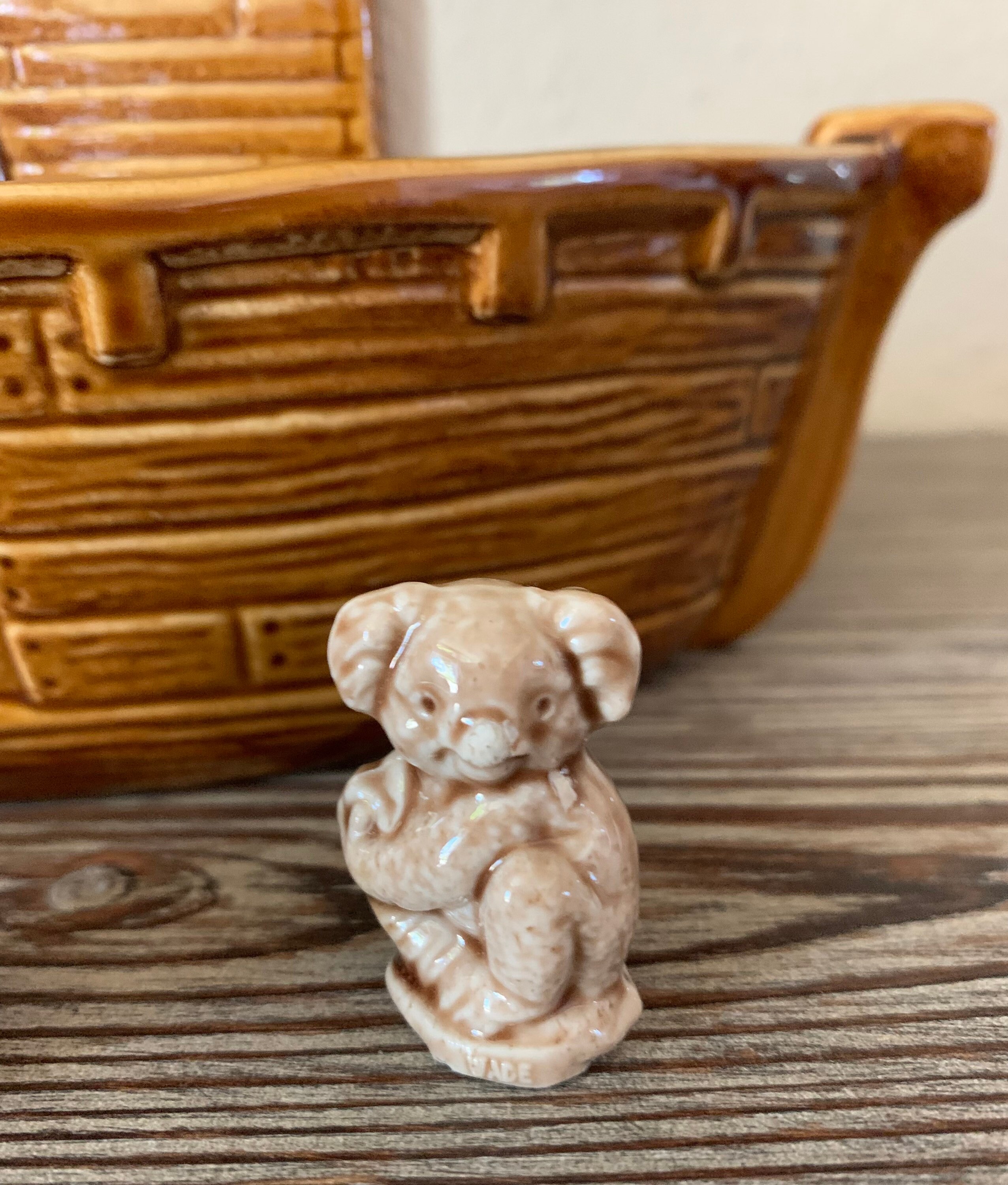 Vintage Wade Noahs Ark Porcelain Boat With 4 Wade Whimsies Etsy