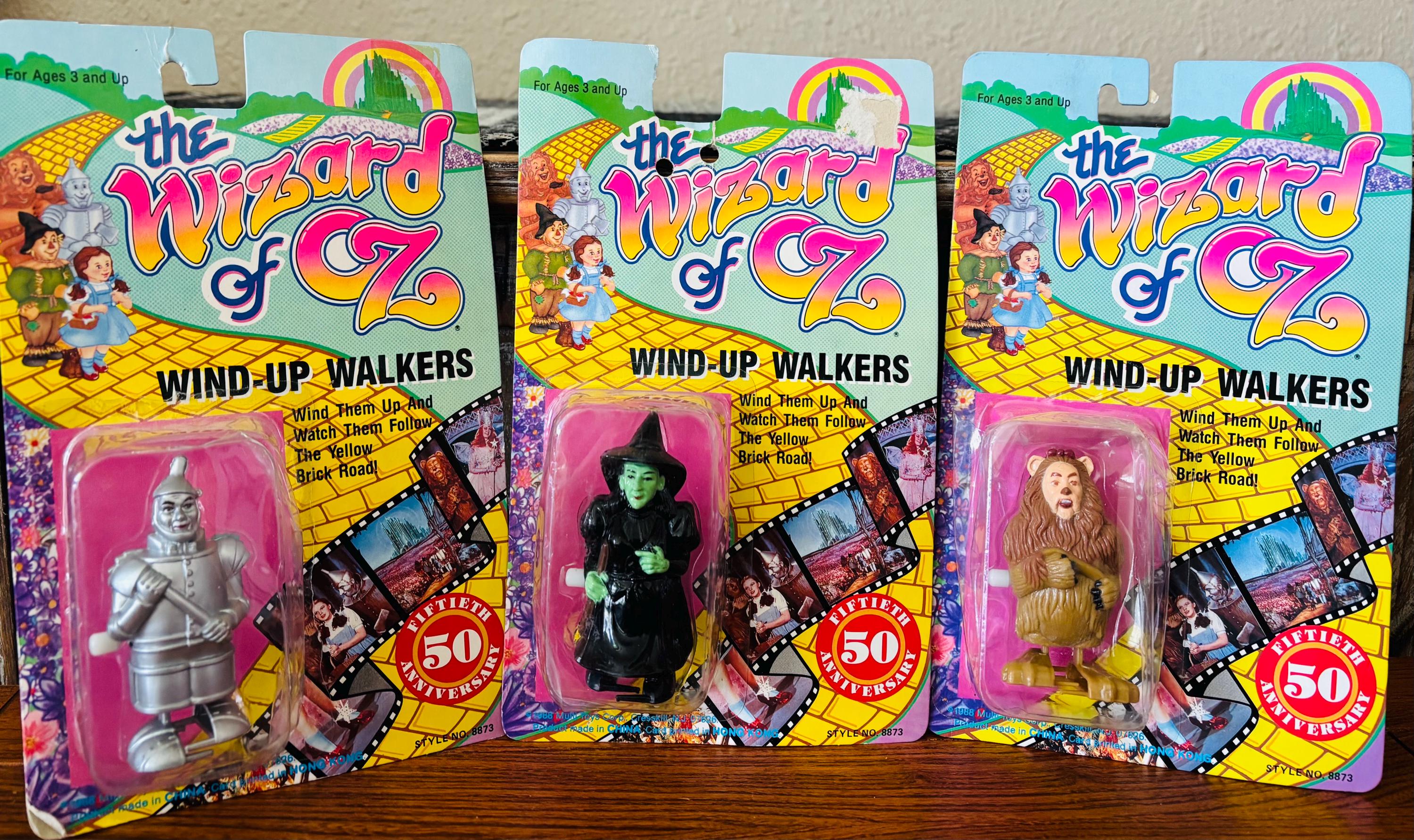 Vintage Wizard of Oz 50th Anniversary Offering of Wind up Walkers