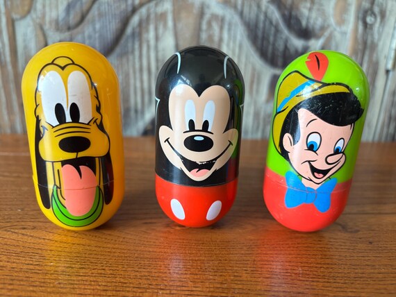 Vintage Disney Character Wobbler Toys Mfg for the Kellogg Company