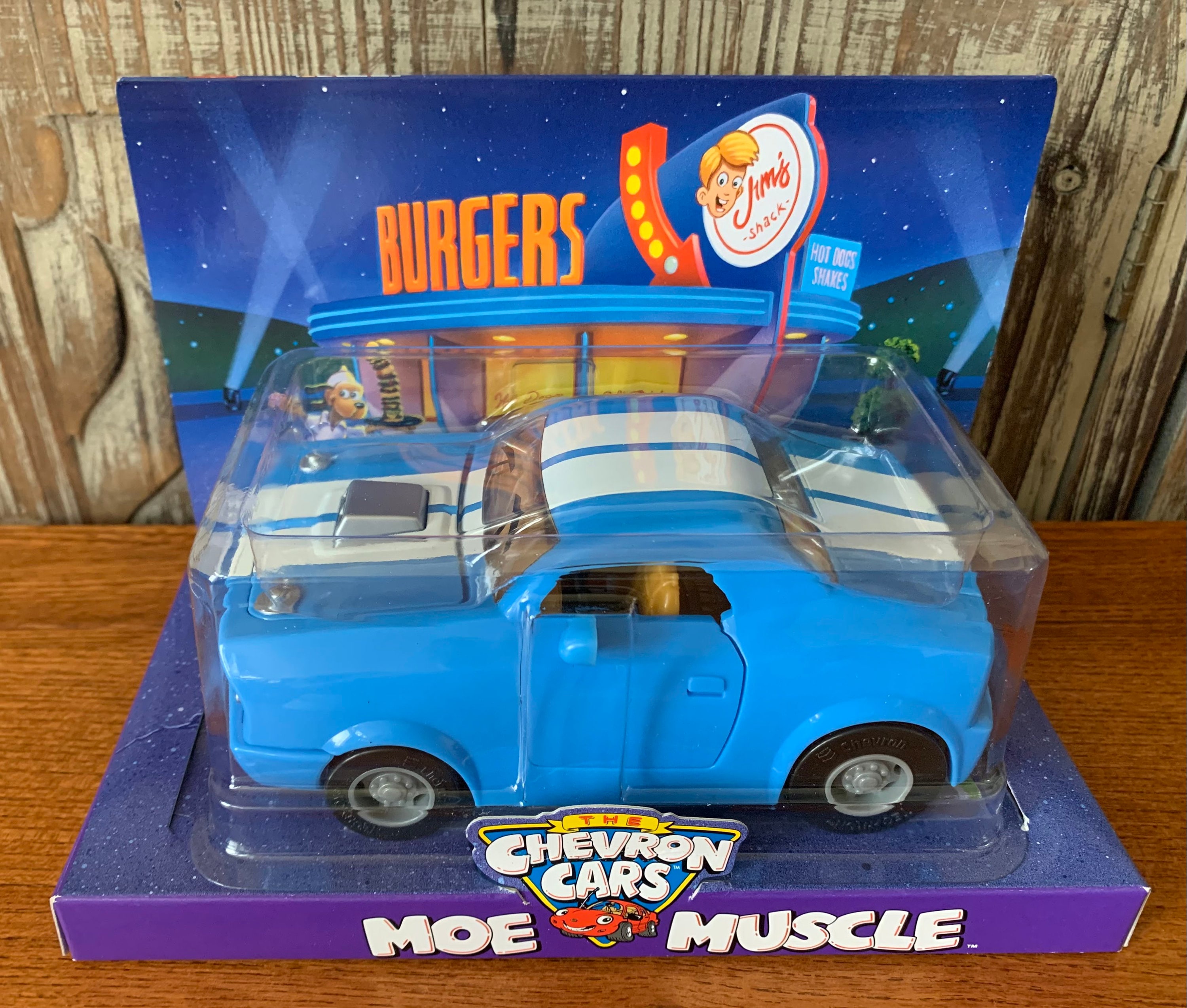 Chevron Moe Muscle Promotional Toy Car in the Original Packaging