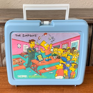 Vintage the Simpsons Plastic Lunch Box by Thermos - Bart Simpson