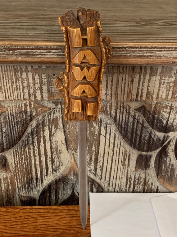 Vintage Hawaii COCO JOES Letter Opener Desk Accessory - Etsy