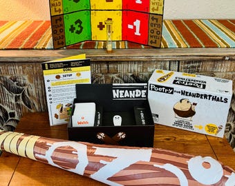 Poetry for Neanderthals Board Game with Inflatable Bat by Exploding Kittens