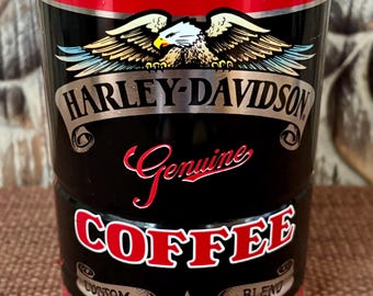 Vintage Harley Davidson Custom American Blend/Bikers Brew Empty Coffee Tin
