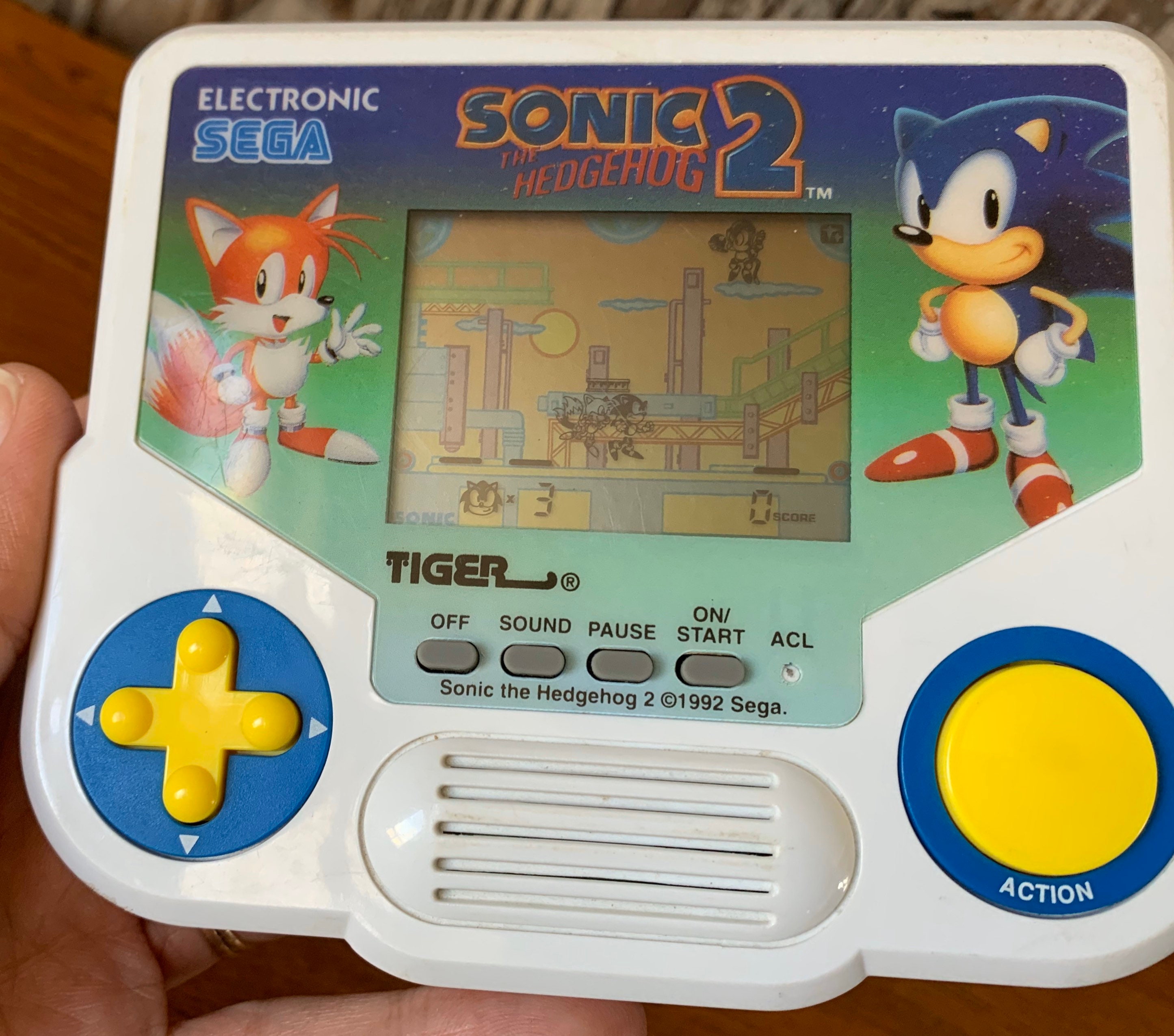 Vintage SONIC THE HEDGEHOG 2 Sega Game Gear Handheld Video 