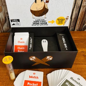 Poetry for Neanderthals Board Game with Inflatable Bat by Exploding Kittens bild 4