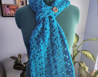 Cold Snap Keyhole Inspired Scarf Crochet Pattern