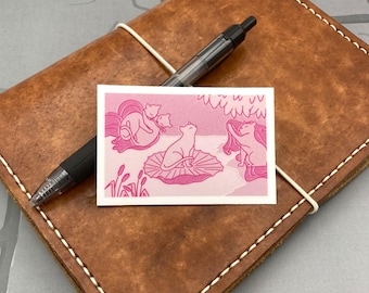 Birth of Venus Cat Sticker