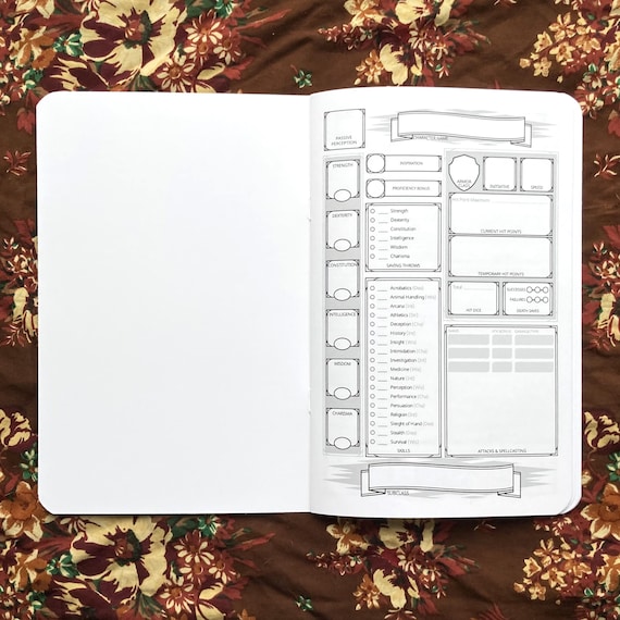 RPG Character Journal 5th Edition
