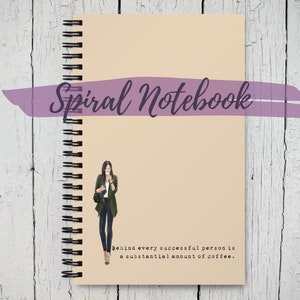Spiral Notebook with Dot Grid Pages - Behind Every Successful Person, 5.25" x 8.25"