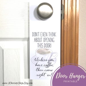 Printable Door Hanger Sign - I&#39;m Grinding Away
