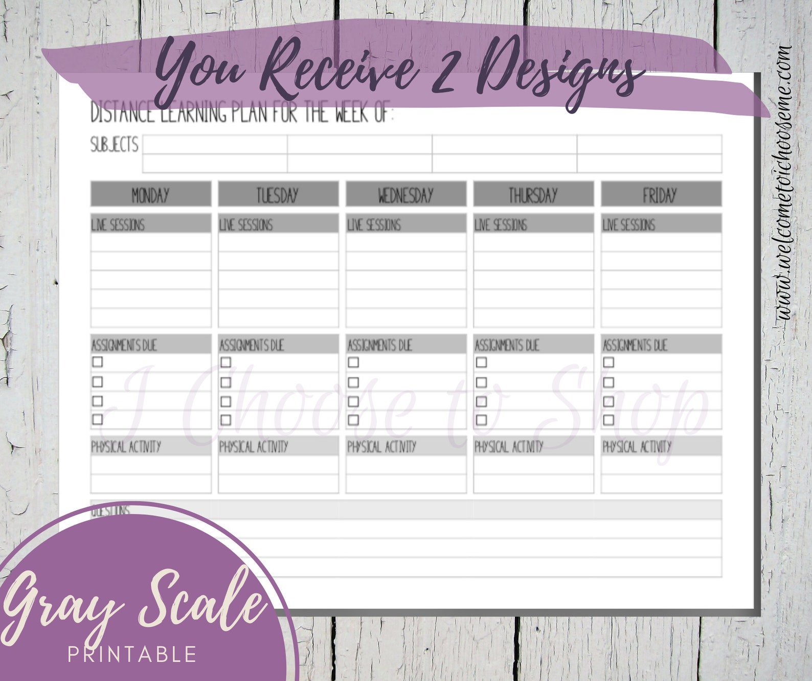 Printable Distance Learning Planner | Etsy
