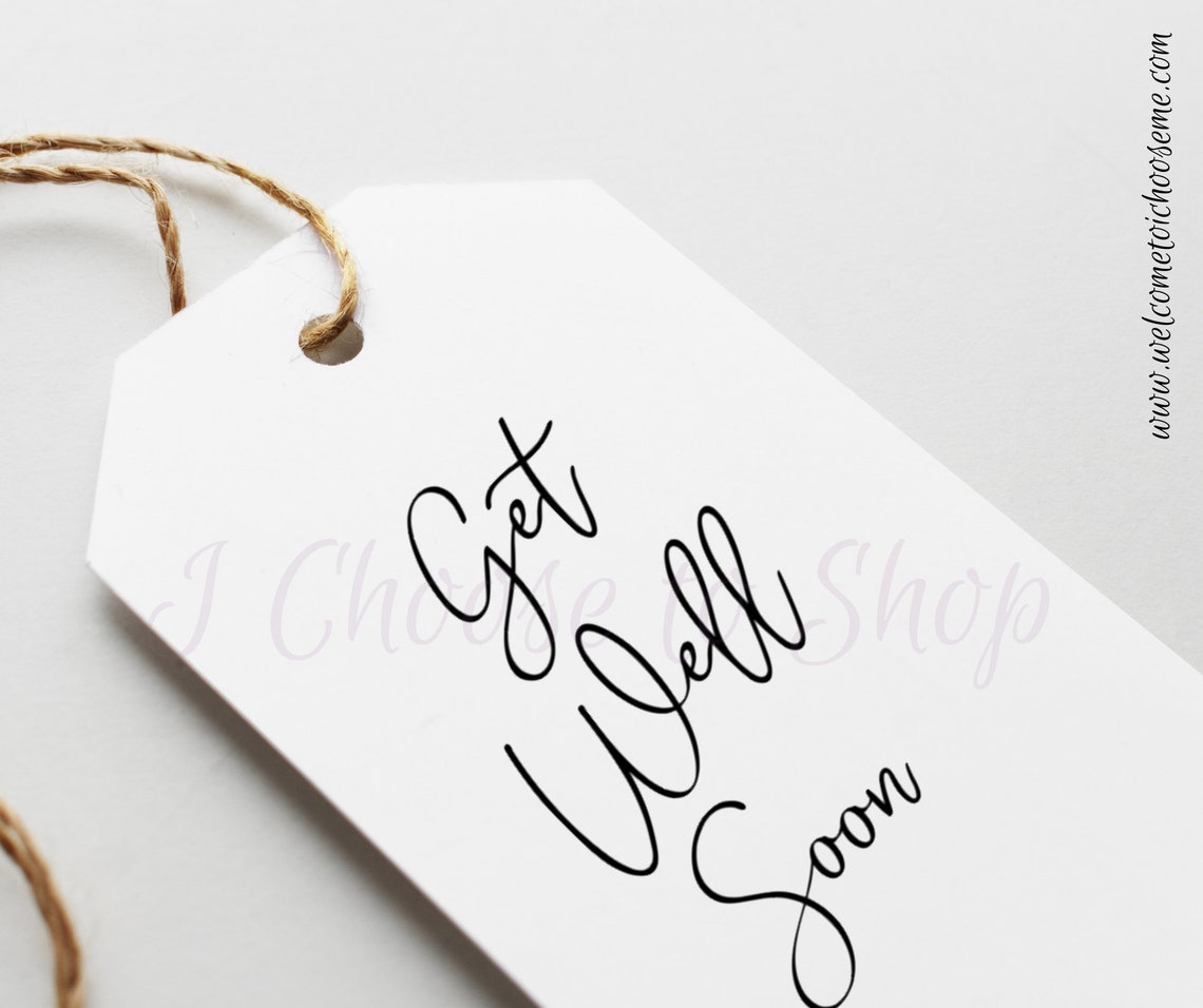 Printable Get Well Soon Gift Tags, Party Favors Tags - Etsy
