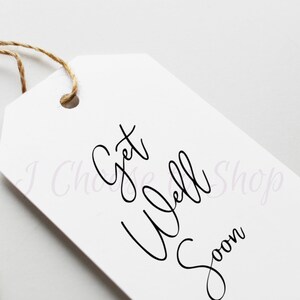 Printable Get Well Soon Gift Tags, Party Favors Tags - Etsy