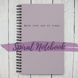 Spiralblock mit Dot Grid Seiten - Make Good Use of Today, 13cm x 21cm