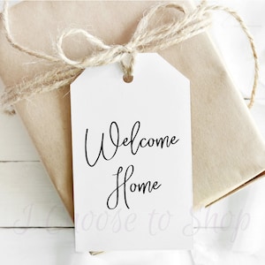 Printable Welcome Home Gift Tags, Party Favors Tags - Etsy