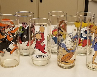 Walt Disney Character Drinking Glasses, Cute set of 3 drink…