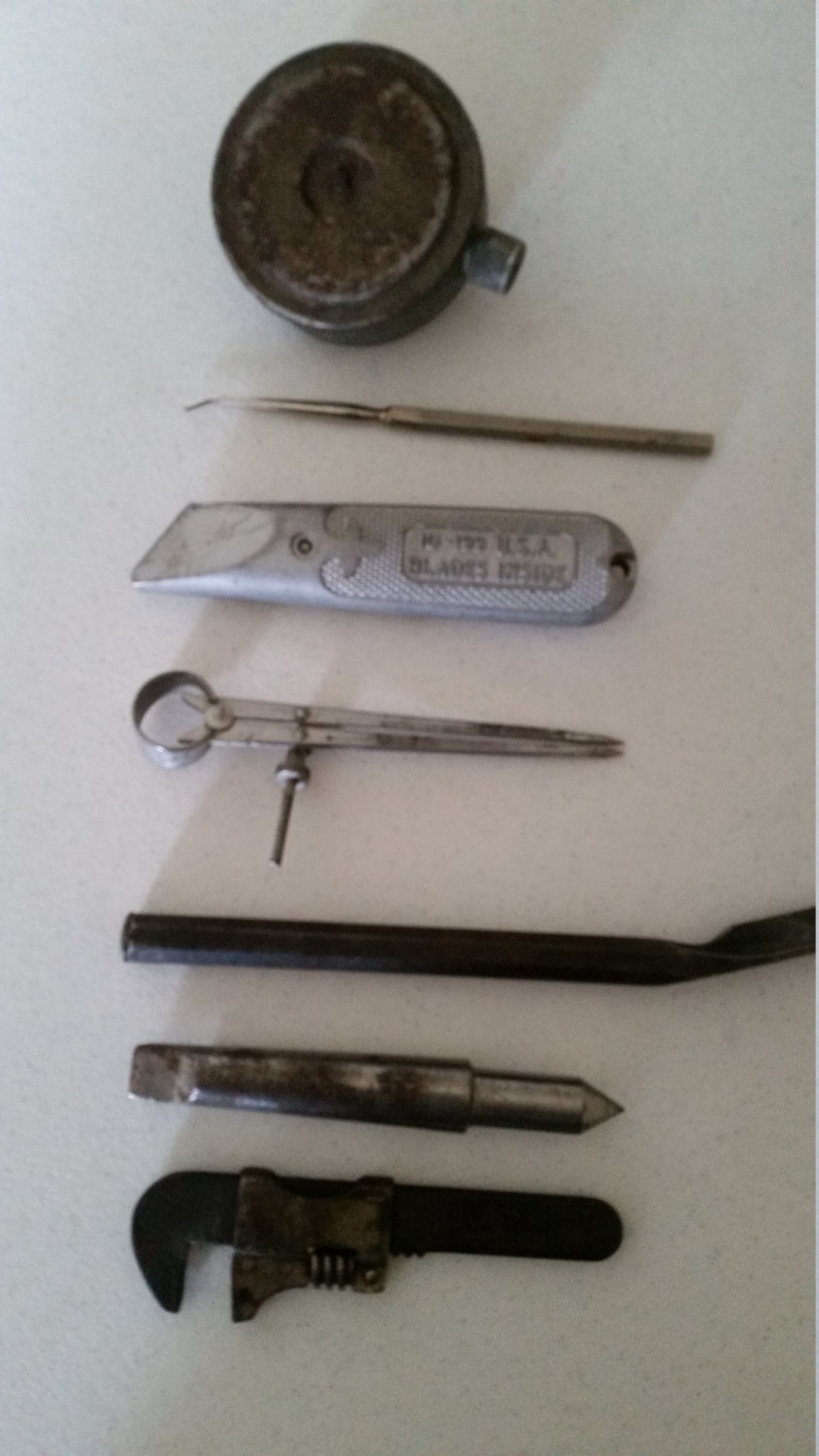 7 Antique Tools and Devices Vintage Carpenter Mechanic Lot | Etsy